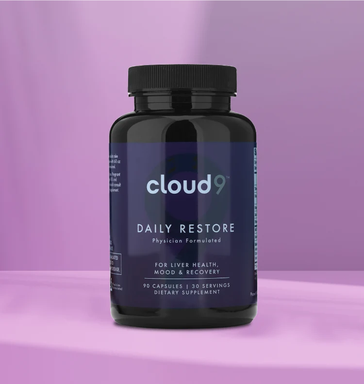 Cloud9 Daily Restore bottle on a clean background